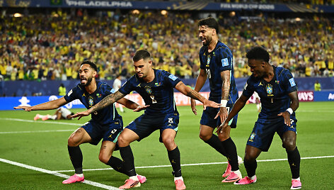 Brazilijos futbolininkų triumfas