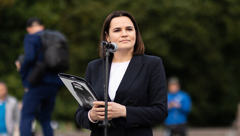 Baltarusių mitingas katedros aik&scaron;tėje