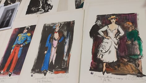 &bdquo;Opera už tris skatikus&ldquo; litografijų fragmentai