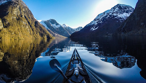 Kelionė baidare po Norvegijos fjordus