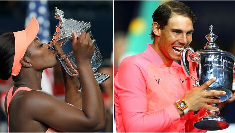 Sloane Stephens ir Rafaelis Nadalis