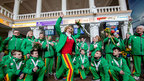 Specialiosios olimpiados dalyvių sutiktuvės
