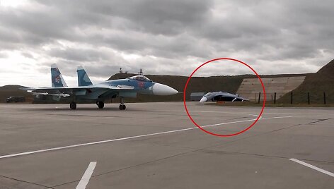 Per &bdquo;Zapad&ldquo; pratybas naudotas naikintuvo muliažas