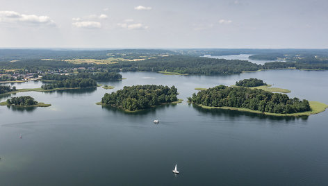 Trakai iš paukščio skrydžio