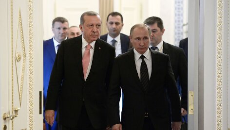 Vladimiro Putino ir Recepo Tayyipo Erdogano susitikimas