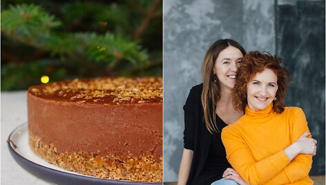 Tinklara&scaron;tininkės Rūta ir Asta bei jų gamintas tortas