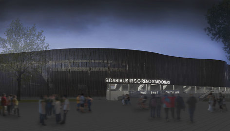S.Dariaus ir S.Girėno stadiono vizualizacijos