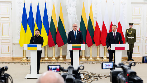Volodymyras Zelenskis, Gitanas Nausėda, Karolis Nawrockis