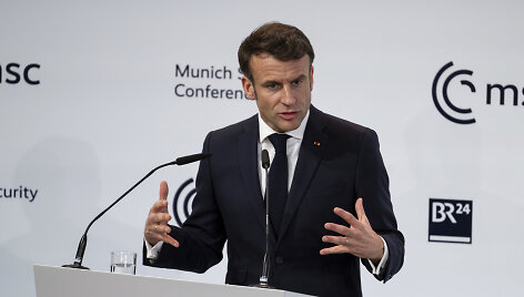 Prancūzijos prezidentas Emmanuelis Macronas