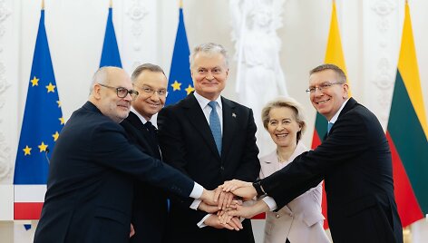 Baltijos &scaron;alių prezidentai / CHINE NOUVELLE/SIPA / CHINE NOUVELLE/SIPA