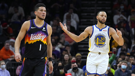 Devinas Bookeris ir Stephenas Curry