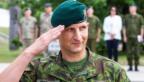 Lietuvos kariuomenes Sausumos pajegu vado pareigu perdavimo  / BNS nuotr.