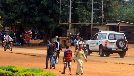 Greitosios pagalbos automobilis &Scaron;iaurės Kivu provinijoje