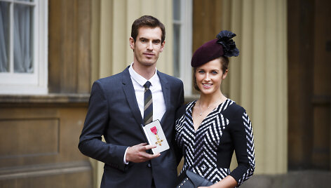 Andy Murray ir Kim Sears