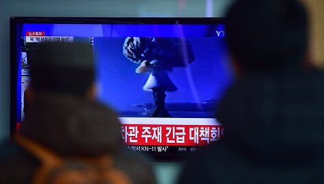 &Scaron;iaurės Korėja teigia sėkmingai i&scaron;bandžiusi termobranduolinę bombą