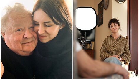 Monika su a.a. seneliu ir &bdquo;&Scaron;eimos dokumentikos&ldquo; filmavime