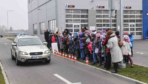 Saugaus eismo pamoka pradinukams Avižieniuose