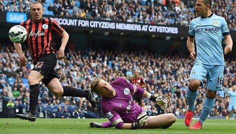 Robertui Greenui apsaugoti vartų nuo Sergio Aguero nepavyko