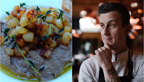 Justinas Kapkovičius ir jo ruo&scaron;tas vi&scaron;tos kepenėlių &bdquo;p&acirc;t&eacute;&ldquo; su kriau&scaron;ėmis