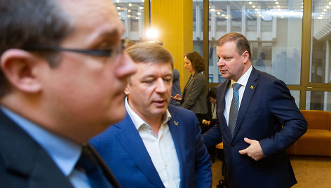 Skirmantas Malinauskas, Ramūnas Karbauskis, Saulius Skvernelis