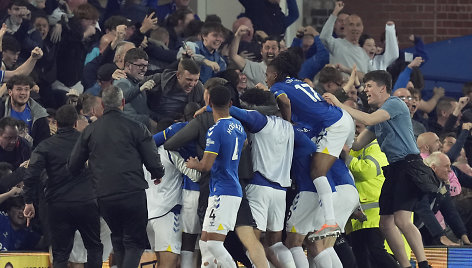 Fantastišką pergalę iškovojęs „Everton“ lieka „Premier“ lygoje