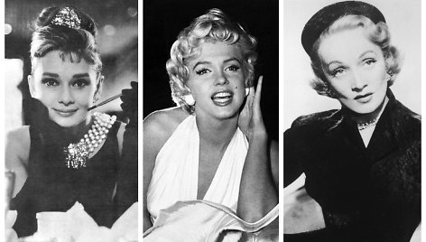 M.Monroe, M.Dietrich ir kitos: ar pažinsite šias 10 legendinių kino aktorių?
