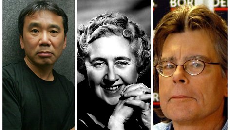 Haruki Murakami, Agatha Christie, Stephenas Kingas