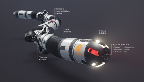 Robotas. &copy;Eelume Subsea Intervention