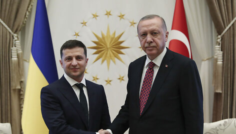 Turkijoje susitikę V.Zelenskis ir R.T.Erdoganas