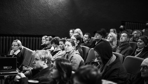 Kino festivalio &bdquo;Pirmoji banga&ldquo; akimirka 