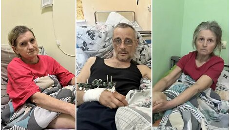 Sužeisti ukrainiečiai gydosi ligoninėje