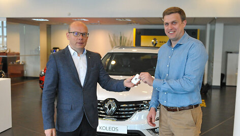 Dainiui Adomaičiui įteiktas &bdquo;Renault Koleos&ldquo;