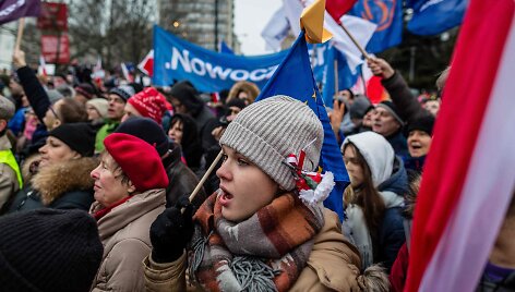 Protestai Lenkijoje