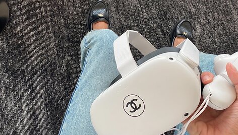 Ievos Daugirdaitės apsilankymo Chanel mados namuose Paryžiuje akimirka