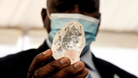 Trečias pagal dydi deimantas pasaulyje, rastas Botsvanijoje, Afrikoje