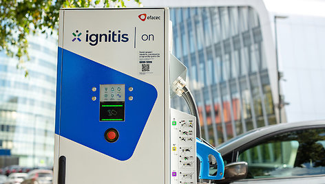 Ignitis ON elektromobilių įkrovimo stotelė