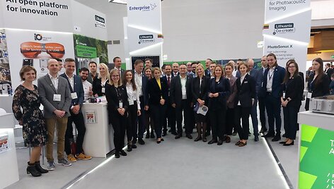 Lietuvos stendo dalyviai &bdquo;Laser World of Photonics&ldquo; parodoje