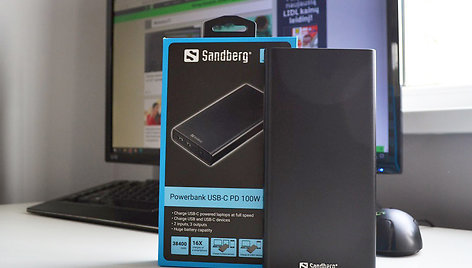 „Sandberg USB-C PD 100W 38400“ išorinė baterija