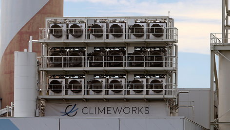 „Swiss Climeworks AG“ CO2 surinkimo iš oro įrenginys Hinvilyje