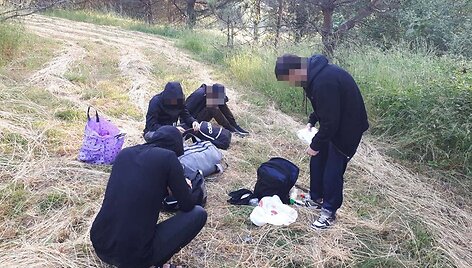 Sulaikyti migrantai