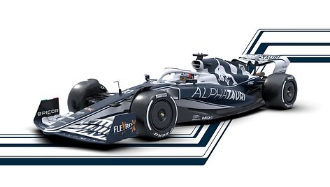 &bdquo;AlphaTauri&ldquo; AT03 F1 bolidas/ Scuderia.alphatauri.com nuotr.