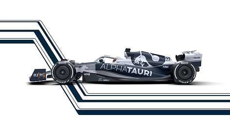 &bdquo;AlphaTauri&ldquo; AT03 F1 bolidas/ Scuderia.alphatauri.com nuotr.