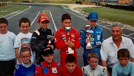 Estebanas Oconas vaikystėje/ Formula1.com nuotr.