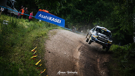 Momentas i&scaron; WRC Estijos etapo. Alfonso Rakausko nuotr. 