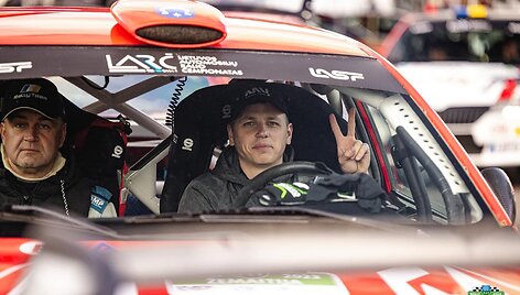 Marius Vėgėlė ir Gediminas Saudargas. Rally Žemaitija organizatorių nuotr.