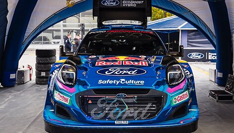 &bdquo;Ford&ldquo; komandos automobilis. WRC organizatorių &bdquo;facebook&ldquo; tinkle patalpinta nuotrauka.