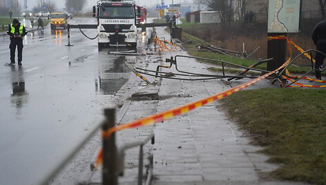 Panevėžyje nuskendo automobilis