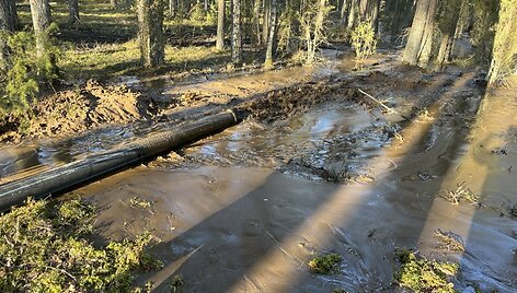 Gelbėjimo darbai Pabradėje
