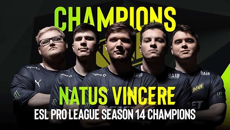 &bdquo;ESL Pro League Season 14" turnyro nugalėtojai &bdquo;Natus Vincere&ldquo; vyrukai