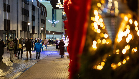 Kalėdi&scaron;kai pasipuo&scaron;ęs Vilnius